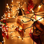 Toodour Clear Christmas Lights, 12.5ft 50 Count Incandescent Indoor Outdoor String Lights, UL Certified Connectable Green Wire Mini Bulb Light for Home, Party, New Year, Xmas Tree Decor - Warm White