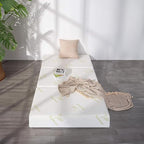 Inofia 6 Inch Tri Folding Mattress, Trifold Memory Foam Single Mattress with Ultra Soft Breathable Removable Cover, Foldable & Portable Single Size Bed (75" x 25" x 6")
