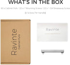 Ravinte 60 Pack 3-3/4 Inch Square Cabinet Handles Satin Nickel Pulls Brushed Nickel Drawer Pulls Kitchen Cupboard Hardware for Cabinets Cupboard Drawer Handles