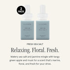 Pura & ILLUME Home Scent Refill - Smart Air Diffuser - Up to 120-Hours of Luxury Fragrance per Refill - Home Essential - Clean & Safe Diffuser Fragrance - 2 Pack, Fresh Sea Salt