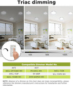 hepside 2Pack Dimmable Flush Mount Ceiling Light Fixture Brushed Nickel, 3CCT Selectable 3000/4000/6500K Ceiling Lamp, 7.5INCH 15W 1500LM Low Profile Light for Bedroom, Kitchen, Bathroom, Hallway