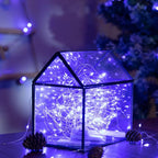 12-Pack LED Fairy Lights 7 Feet Battery Powered Waterproof Silver Wire 20 Slim Copper Wire Pastel Lights for DIY Wedding Party Bedroom Patio Easter Christmas (Blue)