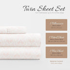 Linen Market 3 Piece Twin Bedding Sheet Set (Pink Classic) - Sleep Better Than Ever with These Ultra-Soft & Cooling Bed Sheets for Your Twin Size Bed - Deep Pocket Fits 16" Mattress