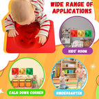 Geiserailie 3 Pcs Christmas Sensory Wall Mirror Acrylic Bubble Mirror Toys for Classroom Calming Corner Items - Sensory Room Have Visual, Tactile Stimulation (10 x 10 Inch,Red,Yellow,Green)
