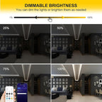 COB LED Strip Lights Cool White,24V Dimmable led Light Strip KIT with Remote and app Control,6000K 24FT/7.5m 8mmwide Ra>90 Cuttable Flexible Strip Lights for Bedroom,Shelf,Cabinet