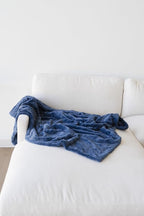 GRACED SOFT LUXURIES Throw Blanket Oversized Warm Cozy Comfy Cuddly Elegant Softest Faux Fur for Home, Couch, Bed, Sofa, Chair, Travel (XL 60" x 80", Blue)