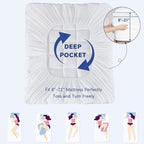 CYMULA Twin Mattress Topper, Extra Thick Plush Soft Mattress Pad, Pillow Top Mattress Topper with Deep Pocket