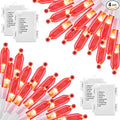 Red String Lights Battery Operated, 4 Pack 8 Feet 20 LED String Lights with 8 Modes Waterproof Tree Lights for Outdoor Indoor Holiday Party Garden Tree Decorations