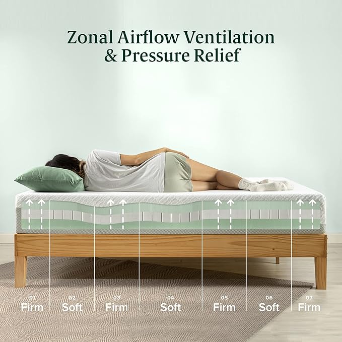 ZINUS 10 Inch Green Tea Luxe Memory Foam Mattress, Twin, Pressure Relieving, CertiPUR-US Certified, Mattress in A Box, All-New, Made in USA