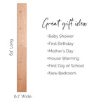HEADWATERS STUDIO Wood Growth Chart for Wall - Growth Chart Wood Growth Chart for Kids Wooden Ruler Growth Chart Child Height Wall Chart Grow Chart for Wall Kids Wall Ruler Height Chart-Modern Natural