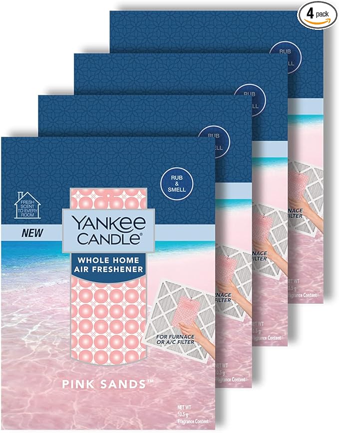 Yankee Candle Pink Sands Whole Home Air Freshener (Pack of 4)