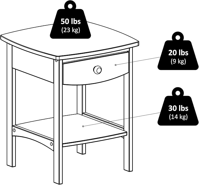 Winsome Wood Claire Accent Table, White