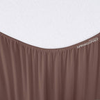 Box Spring Cover Queen Size with Smooth and Elastic Woven Material, Alternates for Bed Skirt, Wrinkle & Fading Resistant, Washable, Dustproof, Brown