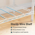 VIPEK V5C Portable Bedroom Armoires Wardrobe Closet with Cover, Heavy Duty Covered Clothes Rack Adjustable Closet Rack, White Metal Clothing Rack with Grey Oxford Fabric Cover, 70.1" Lx17.3 Wx76.4 H