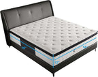 Full Size Mattress, 12 Inch Hybrid Full Mattress in a Box with Memory Foam & Individual Pocket Spring for Edge Support, Pressure Relief, Medium Firm,CertiPUR-US.
