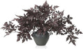 Lyrow 10 Pack Artificial Cimicifuga Plant Leaf Spray Faux Plum Cimicifuga Ramosa Leaf Branch Faux Fall Spray Silk Plants for Home Vase Wedding Garden Farmhouse Table Mantel Decor (32 Inches)