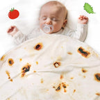 Jorbest Burrito Tortilla Baby Blanket, 285 GSM Soft Flannel Burrito Tortilla Swaddle Blankets Funny Gifts for Baby Shower Boys and Girls, Taco Blanket for Toddler Newborn (Yellow, 36 inches)