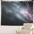 Batmerry Cosmic Dust Starry Expanse Tapestry, Nebula Like Dark Cosmos Wall Art Hanging Decoration Polyester Fiber White Ruffled Around for Dorm Room Bedroom Living Room, 39.1x59.1 inches