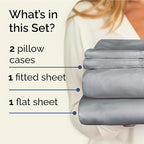 Twin XL 4 Piece Sheet Set - Comfy Breathable & Cooling - Ultra Soft Hotel Luxury Bedding Set w/ 8-16 Inch Deep Pockets - 1 Flat & 1 Fitted Sheet & 2 Pillowcases - Wrinkle Free & Easy Care - Steel Blue