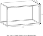 Furinno Camus Modern Living Room Coffee Table with 2 End Tables Set, Americano