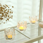 GOLDEAL 24Pcs Votive Candle Holders,Clear Thick Glass Tea Light Candle Holder Bulk,Tealight Candle Jars for Wedding Table Decor,Party Supplies,Bridal Shower,Baby Shower,Tables Centerpieces