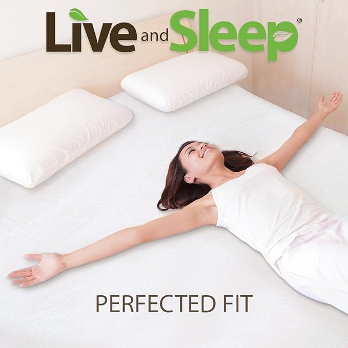 Live and Sleep Classic 8 Inch Medium Firm Memory Foam Mattress - Bed in a Box with Firm Body Support, CertiPUR Certified - King Size