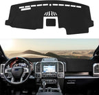 Dashboard Cover Mat Custom Fit for 2015-2020 Ford F150 Dash Cover Nonslip Dash Mat Protector Sunshade No Glare Black