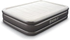 Noble Queen Size Luxury Upgraded Double HIGH Raised Air Mattress, Inflatable Airbed with Built-in Pump Elevated Raised Air Mattress Quilt Top, Coil Beam Technology