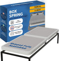 Greaton, Box Spring Bed Base Twin XL Size, 2-Inch Wood Mattress Foundation - Amish Made in USA – Quiet Noise Free, 2-Pieces Under Mattress-Support BoxSpring, Fully Assembled, White