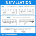 CNSUNWAY LED Shop Lights 2FT, 20W 5000K Daylight White Under Cabinet Lighting, V-Shaped Linkable T8 Tube Light Fixtures, Shop Light for Workbench, Kitchen, Workshop, ETL Listed(6 Pack)