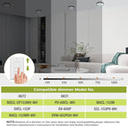 1PACK Flush Mount LED Ceiling Light Fixture - Black, 6.5Inch 12Watt, Dimmable & 3 Color Selectable - 1200LM Low Profile Light for Kitchen, Bedroom, Hallway, Porch