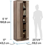 Sauder HomePlus Storage Cabinet/ pantry cabinets, Salt Oak finish