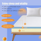 Memory Foam Mattress Medium-Firm for Pressure Relief & Cooler Sleep Gel Memory Foam Bed in a Box Fiberglass Free CertiPUR-US Twin Mattress for Soundly Sleep (Twin, 12 in)