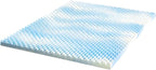 ZINUS 2 Inch Swirl Gel Cooling Memory Foam Mattress Topper, Smaller, More Convenient WonderBox Packaging, Cooling, Airflow Design, CertiPUR-US Certified, King