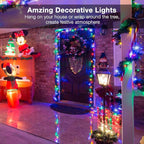 BrizLabs Colored Christmas Lights, 139.2ft 600 Count Christmas Tree Lights, 120V UL Certified Connectable Incandescent Mini Light String Set for Outdoor Indoor Xmas Party Garden Home Decor
