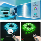TJOY LED Strip Lights with 44 Key Remote Control 50ft, Multi-Color RGB LED Lights, Color Changing LED Light Strip for Bedroom, LED Strip Lighting for Room Decor Aesthetic, TV, DIY