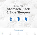 Signature Design by Ashley Queen Size Bonnell 10 Inch Firm Pillowtop Hybrid Mattress with Cooling Gel Memory Foam