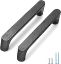 Black Round 7-1/2in 6 pcs Wooden Drawer Pulls Handle pulls for cabinets Kitchen Cabinet Drawer pulls Cabinet Door Pull