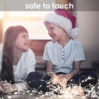 2 Pack 100 LED Fairy Lights Battery Operated with Remote, 33FT Waterproof Twinkle Lights with Timer & 8 Modes, Fairy String Light Outdoor Indoor for Bedroom Classroom DIY Christmas Decor (Cool White)