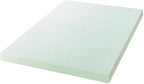 Best Price Mattress 4 Inch Ventilated Memory Foam Mattress Topper with Calming Green Tea Infusion, CertiPUR-US Certified, Twin, 4" Green Tea