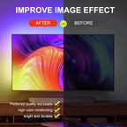 LED TV Lights,16.4ft Smart RGB Strip for 45-75 Inch TVs, Music Sync Bluetooth App & Remote Control, USB-Powered LED Lights for Gaming, Bedroom, PC, Home Theater
