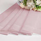 Chyhomenyc Blush Pink Sheer Curtains 30 inch Length 2 Panels, Light Filtering Voile Rod Pocket Short Window Curtians for Bathroom Living Room Farmhouse Small Windows, 42Wx30L inches