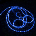 Brizled Blue Rope Lights, 18ft 216 LED Rope Lights Waterproof, 120V ETL Listed Plugin Blue Light Connectable with Clear PVC Tube, Indoor/Outdoor Christmas Lighting for Backyard Garden Patio Christmas