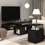 Furinno Jaya End Table, One, Black Wood