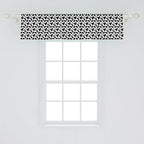 Ambesonne Cow Print Window Valance Pack of 2, Animal Hide Pattern Spots Farm Life Cattle Camouflage Animal Skin, Rod Pocket Curtain Valances for Kitchen Bedroom, 42" X 12", Charcoal Grey White