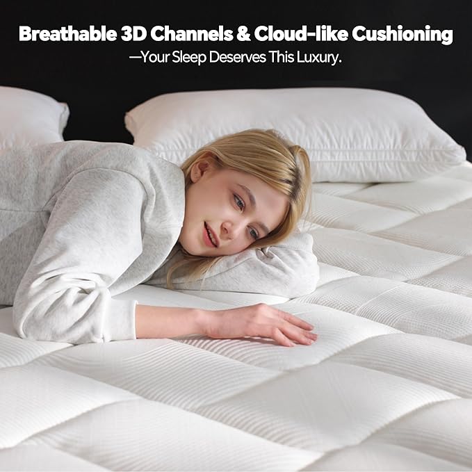 Full Size Mattress in a Box, 12 Inch Hybrid Mattress with Individual Pocket Spring & Memory Foam, Soft, Motion Isolation, Medium Firm Comfort for Pressure Relief, CertiPUR-US Certified