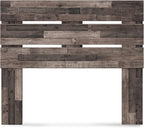 Signature Design by Ashley Neilsville Butcher Block Panel Headboard, Full, Brown