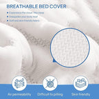 PayLessHere 6 inch Memory Foam Mattress Cooling Gel Green Tea Infused Mattress,Fiberglass Free,CertiPUR-US Certified,Cooler Sleep Supportive & Pressure Relief,White California King