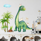 Cartoon Dinosaur Wall Stickers Decals Kid Room Nursery Baby Bedroom Décor (Cute Dinosaur Rabbit)