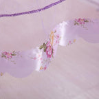Canopy Bed Curtains - 4 Corner Canopy for Bed, Bed Canopy for Adults, Bedroom Decor (Queen Size, Purple)